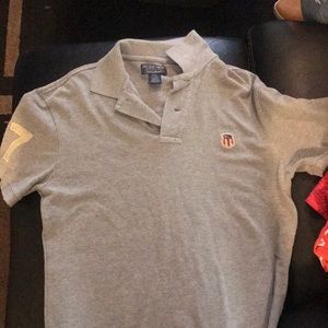 Gray Ralph Lauren polo shirt